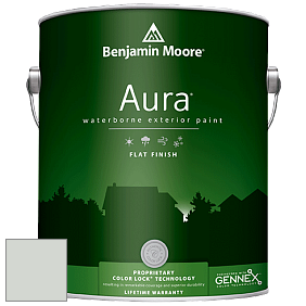 Benjamin Moore Aura 629 Waterborne Exterior Flat Finish краска цвет 864 Oystershell