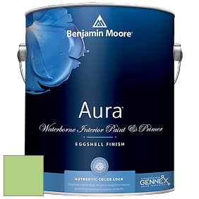 Benjamin Moore Aura 524 Waterborne Interior Eggshell Finish краска цвет 557 Leprechaun Green