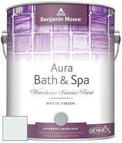 Benjamin Moore Aura 532 Bath & Spa Waterborne Interior Paint Matte Finish краска цвет NCS S 0505-B80G 