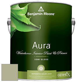 Benjamin Moore Aura 528 Waterborne Interior Semi-gloss Finish краска цвет AF-440 