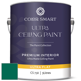 COLOR SMART CS 758 ULTRA CEILING PAINT ультраматовая краска цвет RAL 6016 
