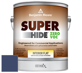 Benjamin Moore 355 Super Hide Zero Voc Interior Flat краска цвет 2065-10 Admiral Blue