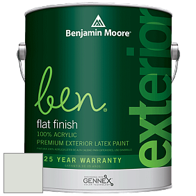 Benjamin Moore Ben 541 Waterborne Exterior Flat Finish краска цвет 863 Pearl Gray