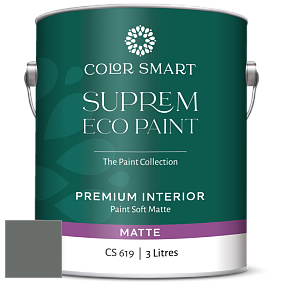 COLOR SMART CS 619 SUPREM ECO PAINT матовая краска цвет 1589 Kitty Gray
