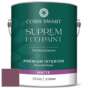 COLOR SMART CS 619 SUPREM ECO PAINT матовая краска цвет 1357 Bottle of BordÃ©aux