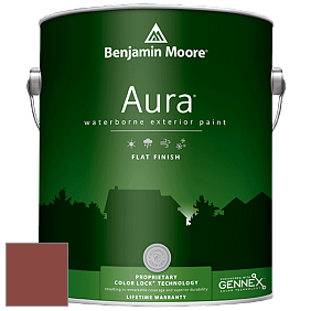 Benjamin Moore Aura 629 Waterborne Exterior Flat Finish краска цвет 2172-10 Copper Clay