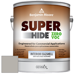 Benjamin Moore 357 Super Hide Zero Voc Interior Eggshell краска цвет 1473 Gray Huskie