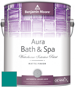 Benjamin Moore Aura 532 Bath & Spa Waterborne Interior Paint Matte Finish краска цвет NCS S 3055-B50G 