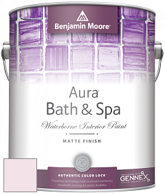 Benjamin Moore Aura 532 Bath & Spa Waterborne Interior Paint Matte Finish краска цвет 2081-70 Flush Pink
