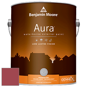 Benjamin Moore Aura 634 Waterborne Exterior Low Lustre Finish краска цвет 2004-20 Chili Pepper