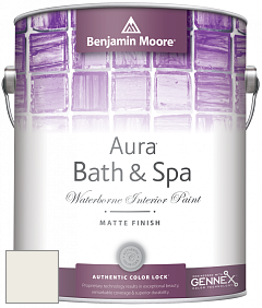 Benjamin Moore Aura 532 Bath & Spa Waterborne Interior Paint Matte Finish краска цвет AF-15 