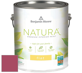 Benjamin Moore 512 Natura Interior Flat Finish матовая краска цвет 1350 Aniline Red