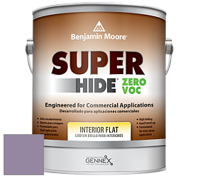 Benjamin Moore 355 Super Hide Zero Voc Interior Flat краска цвет 1384 Carolina Plum
