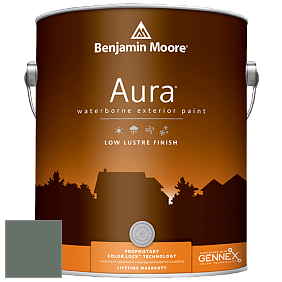 Benjamin Moore Aura 634 Waterborne Exterior Low Lustre Finish краска цвет 700 Enchanted Forest