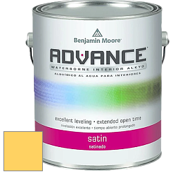 Benjamin Moore 792 Advance Interior Paint-Satin эмаль цвет 341 Fiesta Yellow