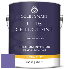 COLOR SMART CS 758 ULTRA CEILING PAINT ультраматовая краска цвет NCS S 3050-R60B 