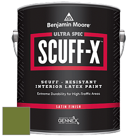 Benjamin Moore 486 Ultra Spec SCUFF-X Interior Satin Finish краска цвет NCS S 3560-G40Y 