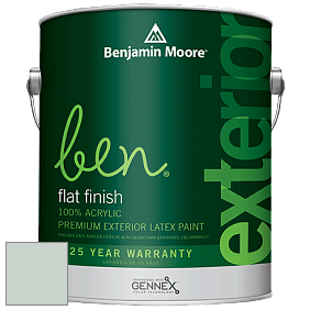 Benjamin Moore Ben 541 Waterborne Exterior Flat Finish краска цвет 701 Swept Away