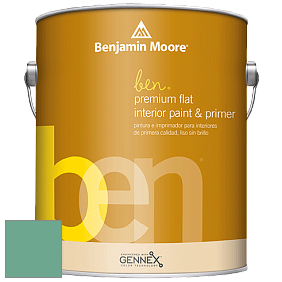 Benjamin Moore Ben W625 Premium Interior Latex Flat краска цвет 600 Medici Malachite