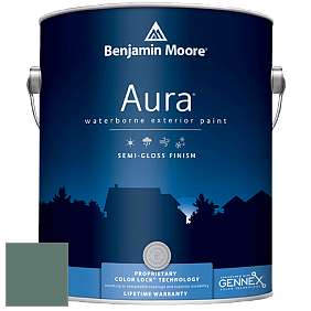 Benjamin Moore Aura 632 Waterborne Exterior Semi-Gloss Finish краска цвет 685 Verdigris