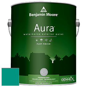 Benjamin Moore Aura 629 Waterborne Exterior Flat Finish краска цвет 658 Neptune Green