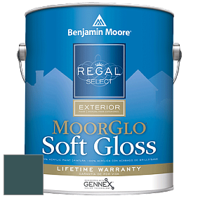 Benjamin Moore W096 Regal Select Exterior Paint-Moor GloSoft Gloss Finish краска цвет 2056-10 Tucson Teal