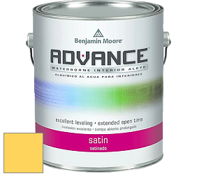 Benjamin Moore 792 Advance Interior Paint-Satin эмаль цвет 2021-40 Yellow Highlighter
