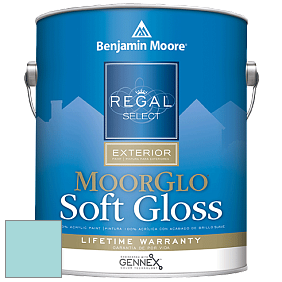 Benjamin Moore W096 Regal Select Exterior Paint-Moor GloSoft Gloss Finish краска цвет 751 Sea Isle