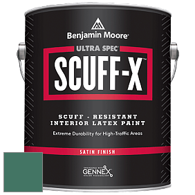 Benjamin Moore 486 Ultra Spec SCUFF-X Interior Satin Finish краска цвет 623 Deep Sea