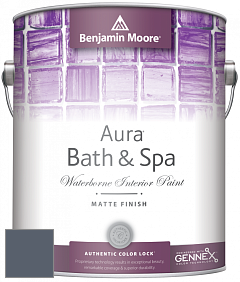 Benjamin Moore Aura 532 Bath & Spa Waterborne Interior Paint Matte Finish краска цвет 2128-30 Evening Dove
