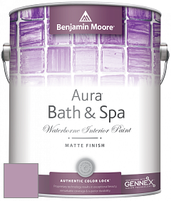 Benjamin Moore Aura 532 Bath & Spa Waterborne Interior Paint Matte Finish краска цвет 1377 Caribbean Sunset