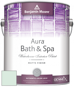 Benjamin Moore Aura 532 Bath & Spa Waterborne Interior Paint Matte Finish краска цвет 849 Carried Away