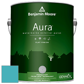 Benjamin Moore Aura 629 Waterborne Exterior Flat Finish краска цвет 760 Baltimore Sky