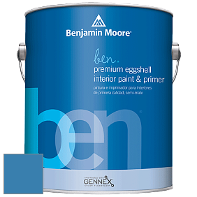 Benjamin Moore Ben W626 Premium Interior Latex Eggshell краска цвет 797 Athens Blue