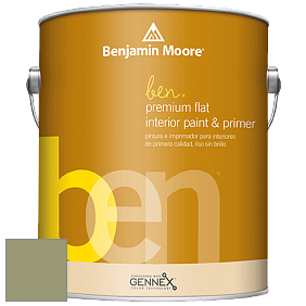 Benjamin Moore Ben W625 Premium Interior Latex Flat краска цвет AF-445 