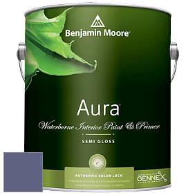 Benjamin Moore Aura 528 Waterborne Interior Semi-gloss Finish краска цвет 2069-30 Darkest Grape