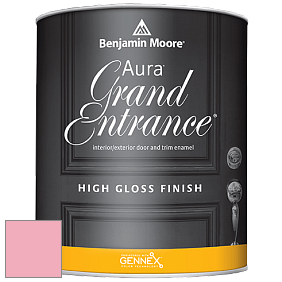 Benjamin Moore Aura 148 Grand Entrance High Gloss эмаль цвет 2002-50 Tickled Pink