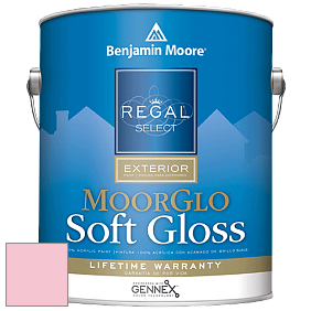 Benjamin Moore W096 Regal Select Exterior Paint-Moor GloSoft Gloss Finish краска цвет 1324 May Flowers