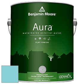 Benjamin Moore Aura 629 Waterborne Exterior Flat Finish краска цвет 758 Rhythm and Blues