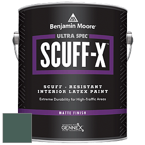 Benjamin Moore 484 Ultra Spec SCUFF-X Interior Matte Finish краска цвет 644 Garden Cucumber