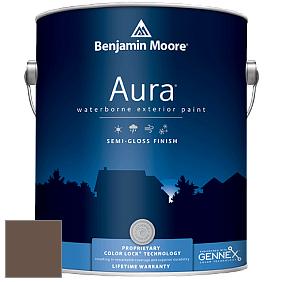 Benjamin Moore Aura 632 Waterborne Exterior Semi-Gloss Finish краска цвет 2107-20 Mocha Brown