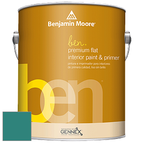 Benjamin Moore Ben W625 Premium Interior Latex Flat краска цвет NCS S 4040-B60G 
