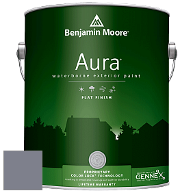 Benjamin Moore Aura 629 Waterborne Exterior Flat Finish краска цвет 2118-40 Sea Life