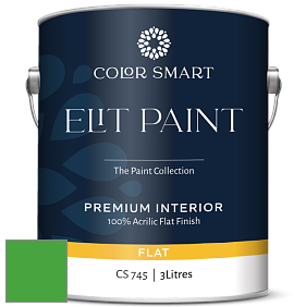 COLOR SMART CS 745 ELIT PAINT глубокоматовая моющаяся краска цвет RAL 6018 