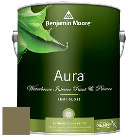 Benjamin Moore Aura 528 Waterborne Interior Semi-gloss Finish краска цвет 497 Shady Lane