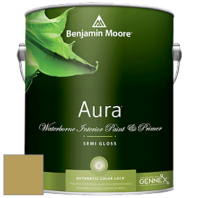Benjamin Moore Aura 528 Waterborne Interior Semi-gloss Finish краска цвет 384 Turning Leaf