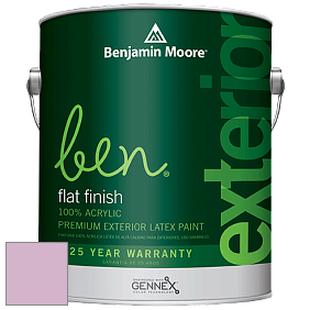 Benjamin Moore Ben 541 Waterborne Exterior Flat Finish краска цвет 1369 Luscious