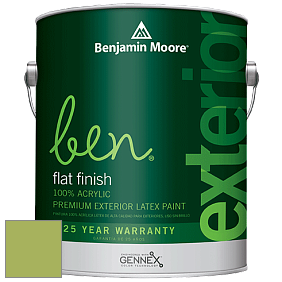 Benjamin Moore Ben 541 Waterborne Exterior Flat Finish краска цвет 413 Blooming Grove