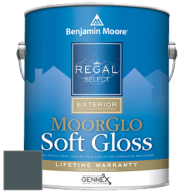 Benjamin Moore W096 Regal Select Exterior Paint-Moor GloSoft Gloss Finish краска цвет 1652 Navy Masterpiece