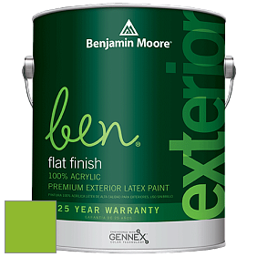 Benjamin Moore Ben 541 Waterborne Exterior Flat Finish краска цвет 2031-30 Sweet Pea